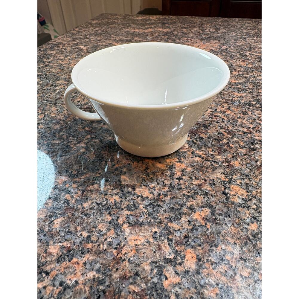 Crate & Barrel LOFT Design by Winterling-Germany White Handled Bowl/Mug Set of 4 - Picture 7 of 9